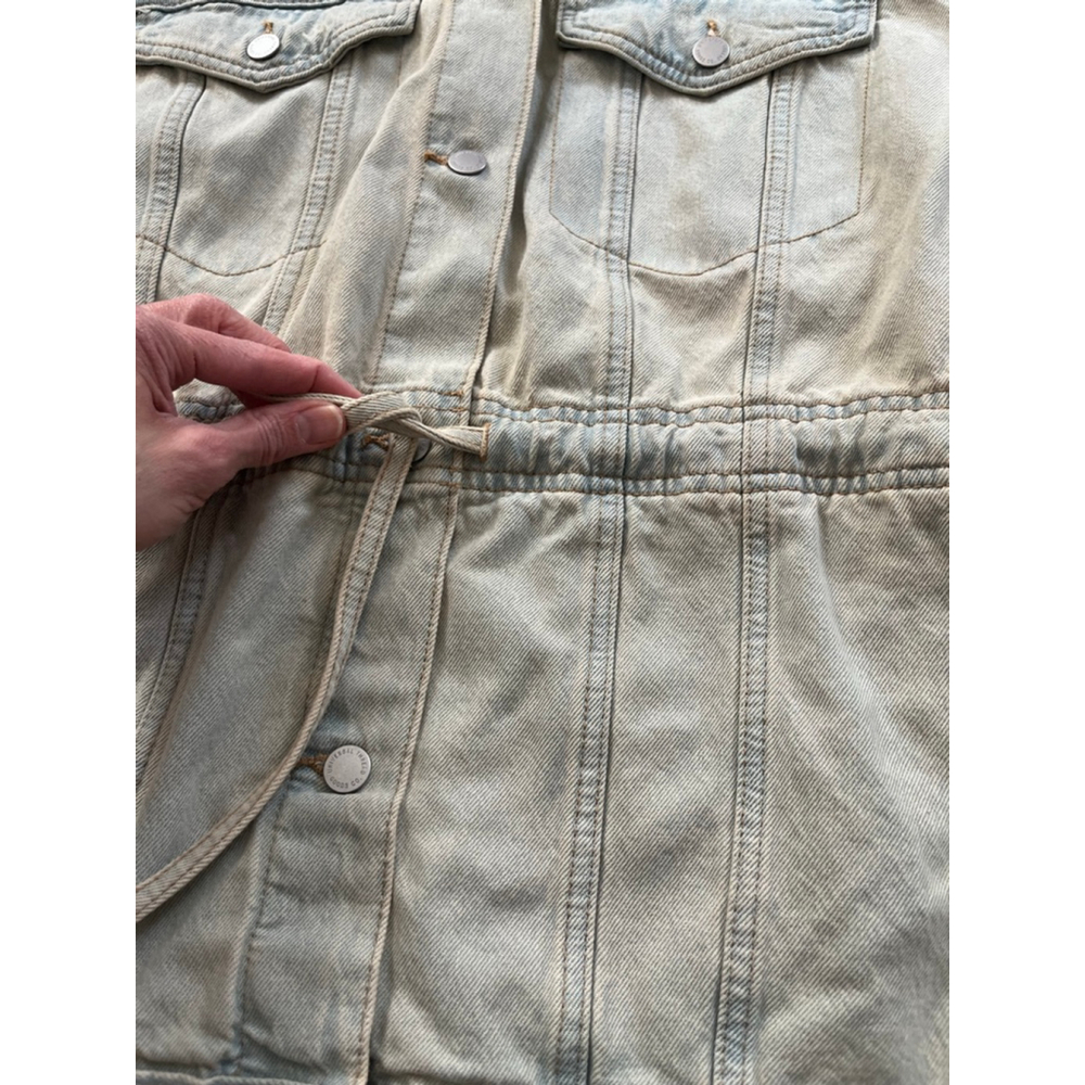 Universal Thread NWT cinched waist denim jacket vintage wash XL - Picture 8 of 11